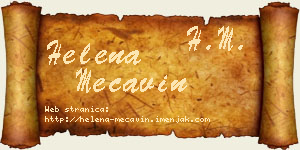 Helena Mećavin vizit kartica